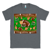 Charcoal Heather football leopard Classic Tee - NancyCooperArtShop