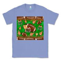 Colony Blue football leopard Classic Tee - NancyCooperArtShop