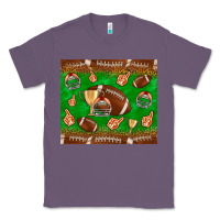 Lavender football leopard Classic Tee - NancyCooperArtShop