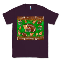 Plum football leopard Classic Tee - NancyCooperArtShop