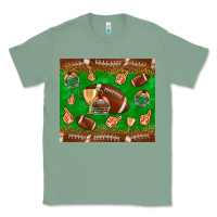 Sage football leopard Classic Tee - NancyCooperArtShop