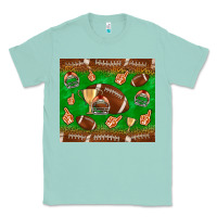 Seafoam football leopard Classic Tee - NancyCooperArtShop
