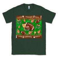 Sports Green football leopard Classic Tee - NancyCooperArtShop