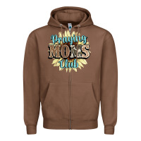 Chestnut praying moms club Zipper Hoodie - NancyCooperArtShop