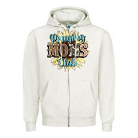 Oatmeal Heather praying moms club Zipper Hoodie - NancyCooperArtShop
