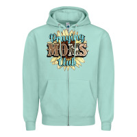 Seafoam praying moms club Zipper Hoodie - NancyCooperArtShop