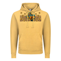Vintage Mustard texas map Vintage Hoodie - JahusDesignShop