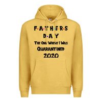 Antique Gold Father s Day The One Where I Was Quarantined 2020 Premium Hoodie - Bettercallsaul