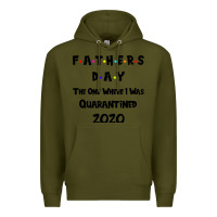 Army Green Father s Day The One Where I Was Quarantined 2020 Premium Hoodie - Bettercallsaul