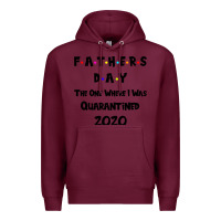 Burgundy Father s Day The One Where I Was Quarantined 2020 Premium Hoodie - Bettercallsaul