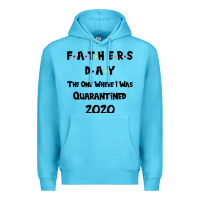 Ocean Blue Father s Day The One Where I Was Quarantined 2020 Premium Hoodie - Bettercallsaul