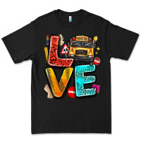 Black love school bus Premium Tee - texasbilliewilder