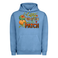 Pigment Pebble Blue cutest pumpkin in the patch Urban Hoodie - CowGirlArtShop