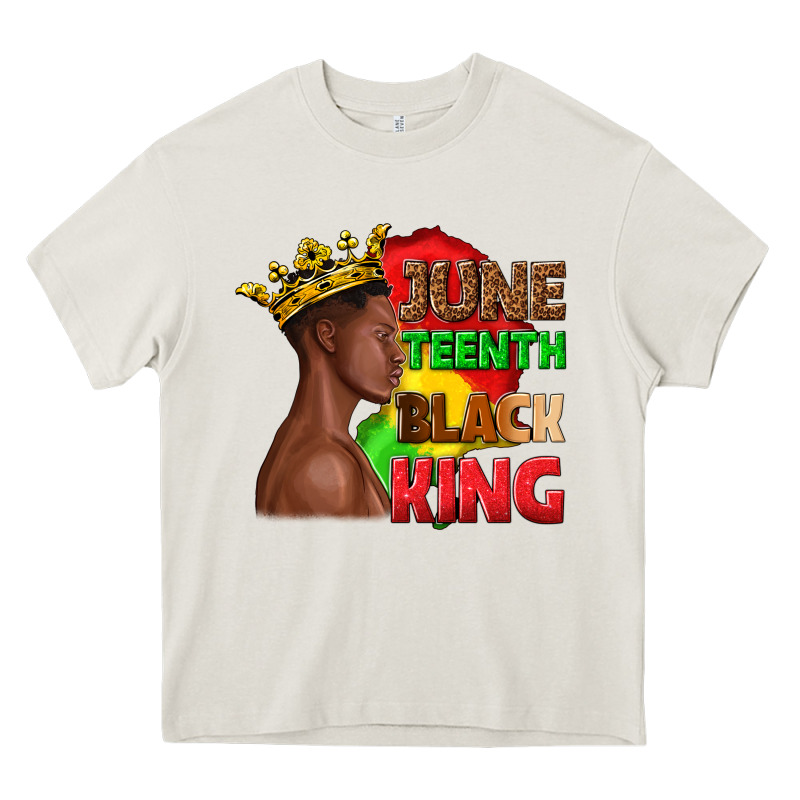Juneteenth Black King Heavy Core Tee by texasbilliewilder | Teevron