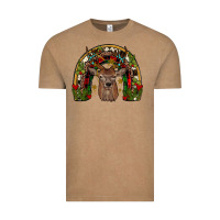 Vintage Coffee deer rainbow Vintage Tee - JahusDesignShop