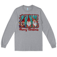 Heather Grey merry christmas gnomes Long Sleeve Tee - BarkalooDesign