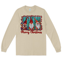 Mushroom merry christmas gnomes Long Sleeve Tee - BarkalooDesign