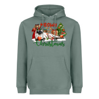 Sage siamese cat meowy christmas Heavyweight Hoodie - LillyAllenDesigns