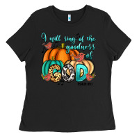 Black I will sing of the goodness of God Psalm 89:1 Ladies Tee - RanaPortraitStore