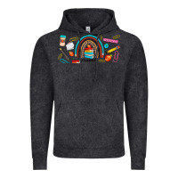 Vintage Black teacher life rainbow frosted Vintage Hoodie - JahusDesignShop