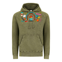 Vintage Olive teacher life rainbow frosted Vintage Hoodie - JahusDesignShop