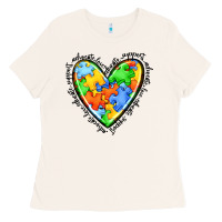 Bone autism heart Ladies Tee - JahusDesignShop