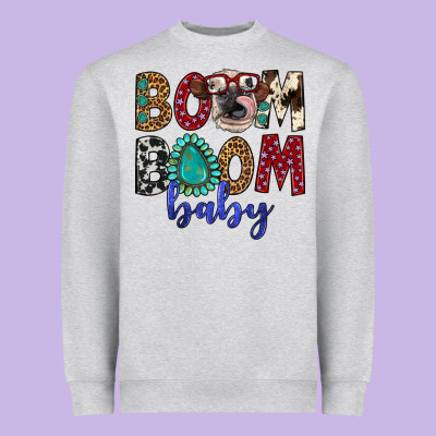 Boom Boom Baby Heavyweight Sweatshirt Designed By Artiststas