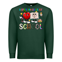 Sports Green happy 100 days of school Premium Sweatshirt - Artiststas