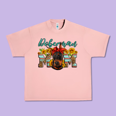 Doberman Mom Urban Heavy Tee Designed By Artiststas