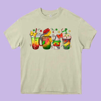 Juneteenth Coffee Cups Heavy Core Tee Designed By Texasbilliewilder