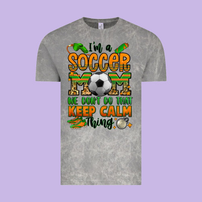 I'm A Soccer Mom We Don't Do That Keep Calm Thing Vintage Tee Designed By Jasminsmagicworld