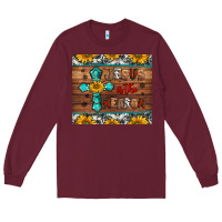Burgundy jesus is the reason christmas Long Sleeve Tee - Jasminsmagicworld