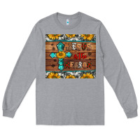 Heather Grey jesus is the reason christmas Long Sleeve Tee - Jasminsmagicworld