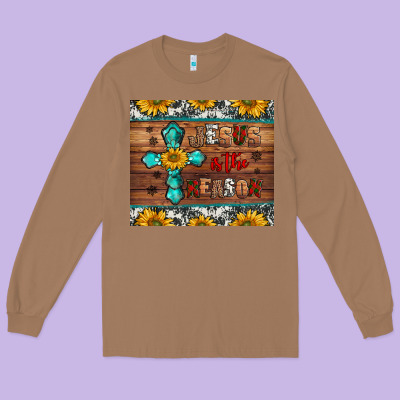 Jesus Is The Reason Christmas Long Sleeve Tee Designed By Jasminsmagicworld