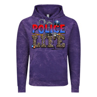 Cloud Purple police life Vintage Hoodie - AdoDesignShop