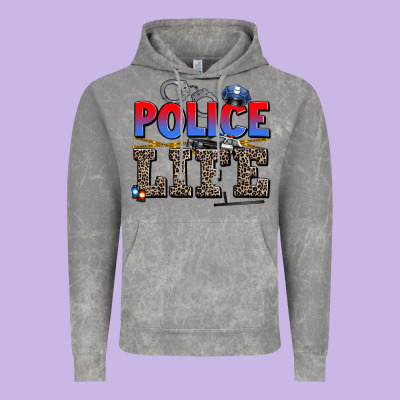 Police Life Vintage Hoodie Designed By Adodesignshop