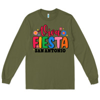 Army Green viva fiesta san antonio Long Sleeve Tee - JahusDesignShop