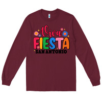 Burgundy viva fiesta san antonio Long Sleeve Tee - JahusDesignShop