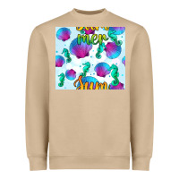Mushroom seahorse and sea shell seamless pattern Heavyweight Sweatshirt - BundleAndBundleShop
