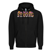 Black she is strong proverbs 31 25 Zipper Hoodie - NancyCooperArtShop