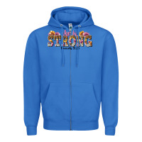 True Royal she is strong proverbs 31 25 Zipper Hoodie - NancyCooperArtShop