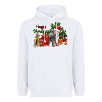 Happy Christmas Southdown Baby Sheep Heavyweight Hoodie | Teevron