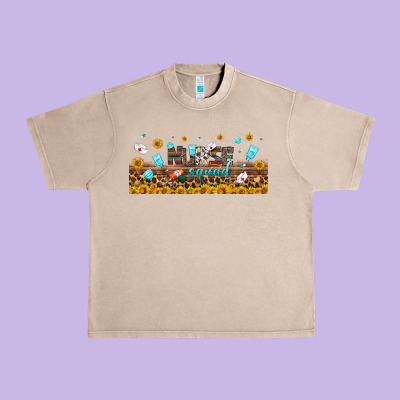 Nurse Squad Libbey Glass Urban Heavy Tee Designed By Bundleandbundleshop