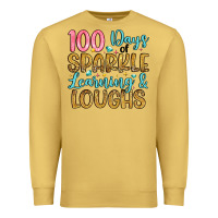 Antique Gold 100 days of sparkle learning and loughs Premium Sweatshirt - Artiststas