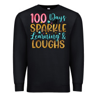 Black 100 days of sparkle learning and loughs Premium Sweatshirt - Artiststas