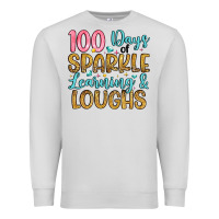 Dove Grey 100 days of sparkle learning and loughs Premium Sweatshirt - Artiststas