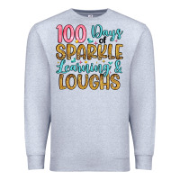 Heather Grey 100 days of sparkle learning and loughs Premium Sweatshirt - Artiststas