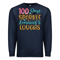 Navy 100 days of sparkle learning and loughs Premium Sweatshirt - Artiststas