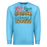 Ocean Blue 100 days of sparkle learning and loughs Premium Sweatshirt - Artiststas