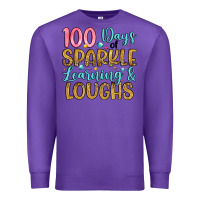 Purple 100 days of sparkle learning and loughs Premium Sweatshirt - Artiststas